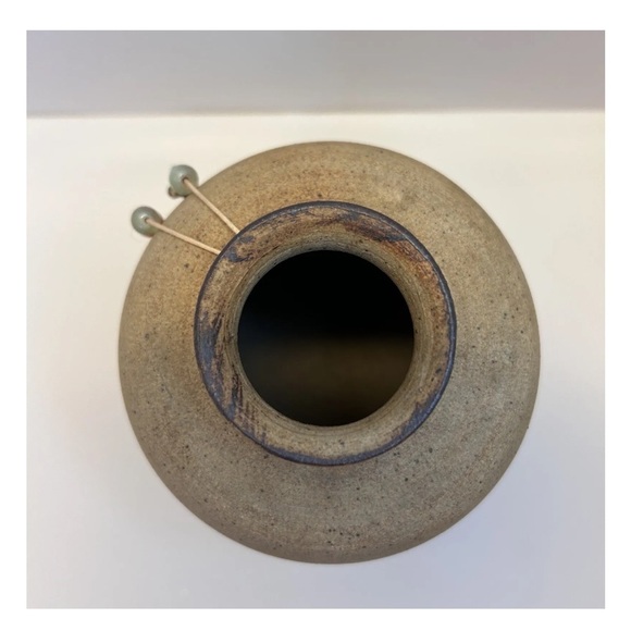 Ugly Face Stoneware Crock Jug Vase - Picture 8 of 9